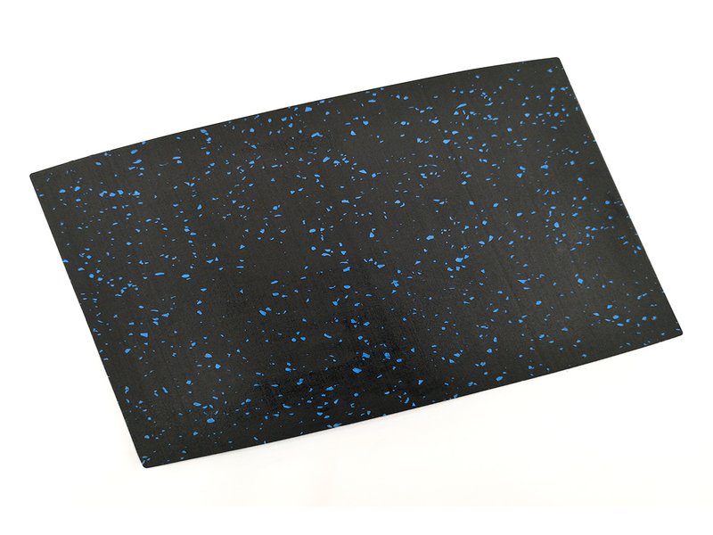 Detalle de la textura de un rollo de caucho de alta densidad.